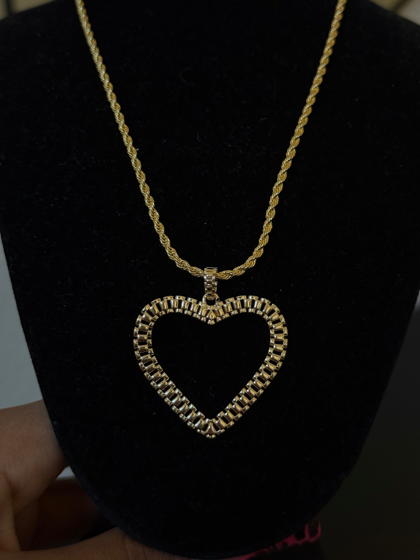 Rolex Heart Necklace