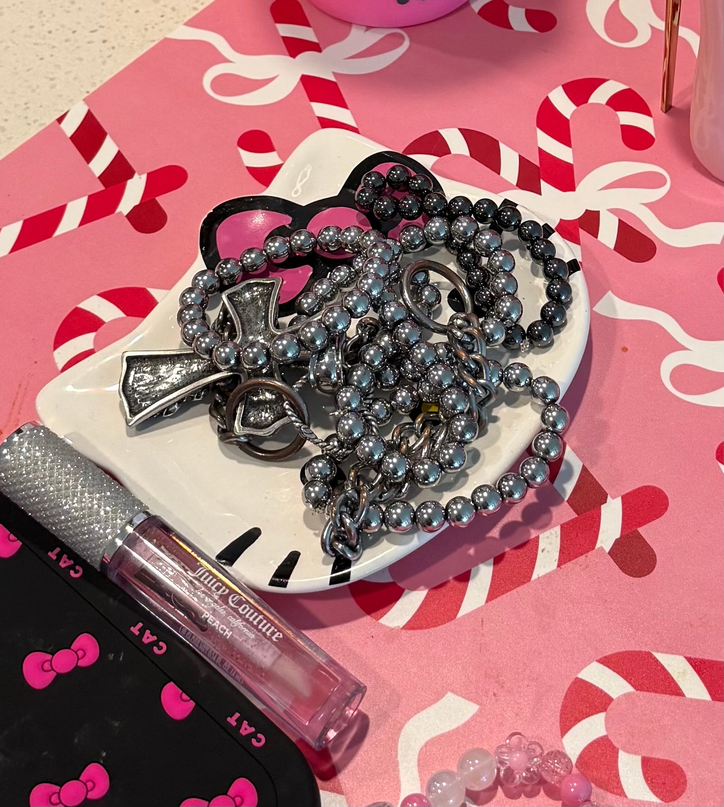 Chrome Bead Bracelet