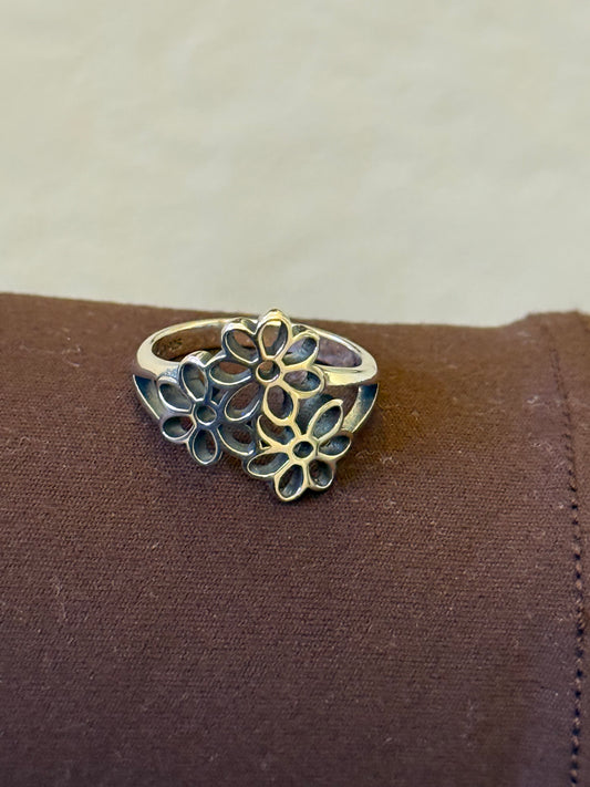 Triple Flower Ring