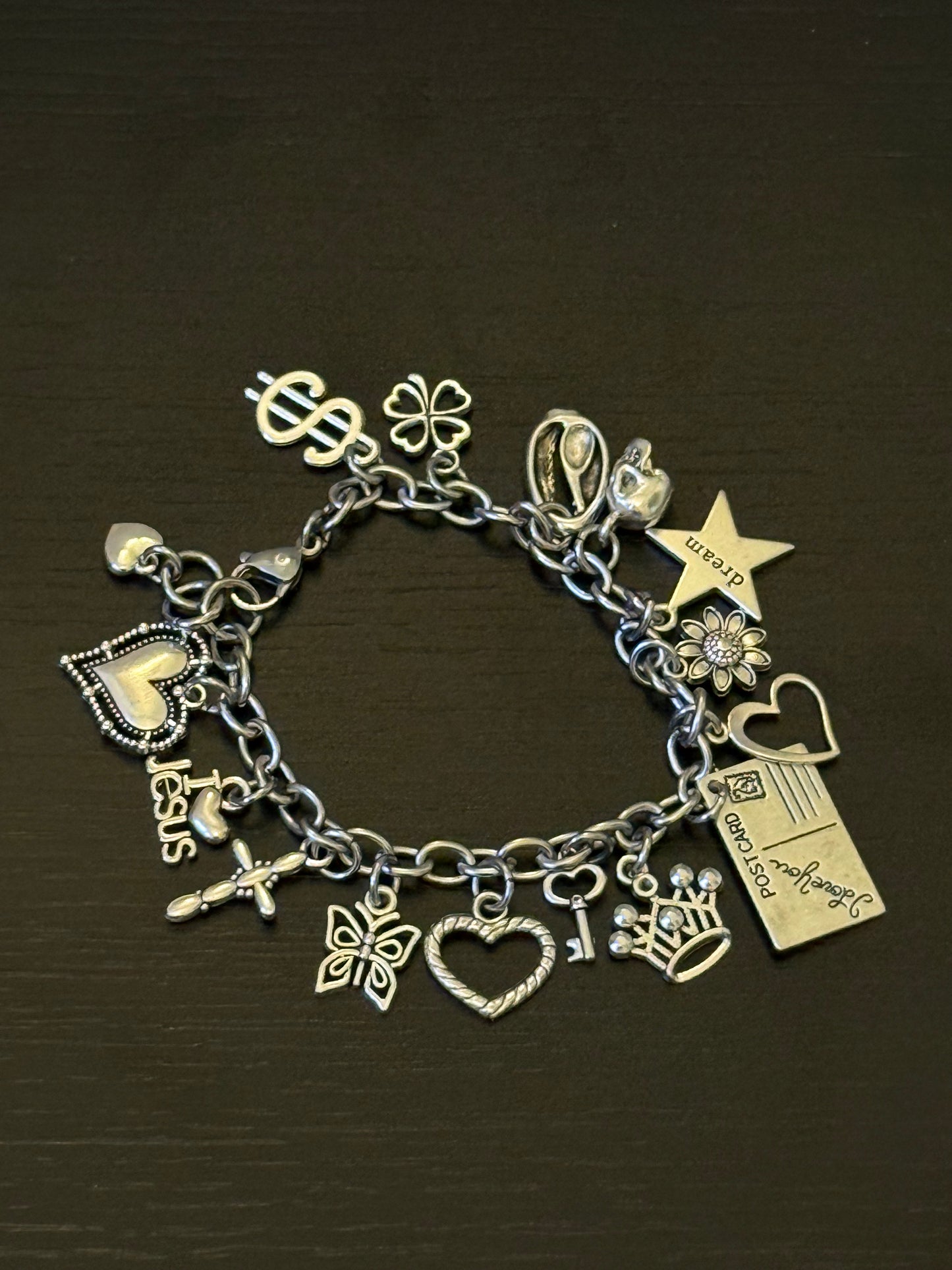 Raw Charm Bracelet