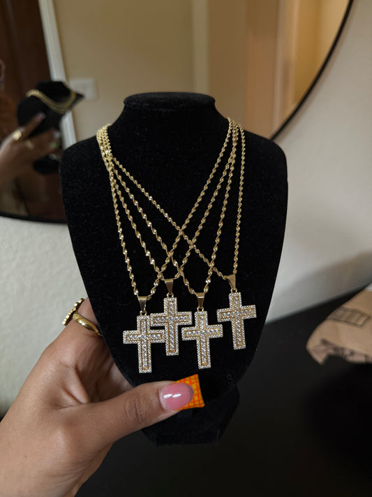 Bling Out Cross Necklace