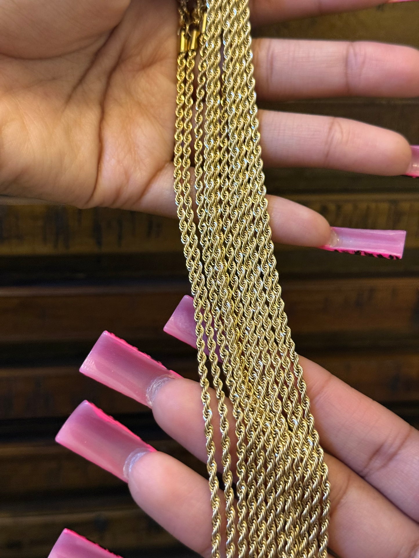 Plain Gold Rope Chain