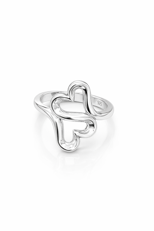 Double Hearts Ring