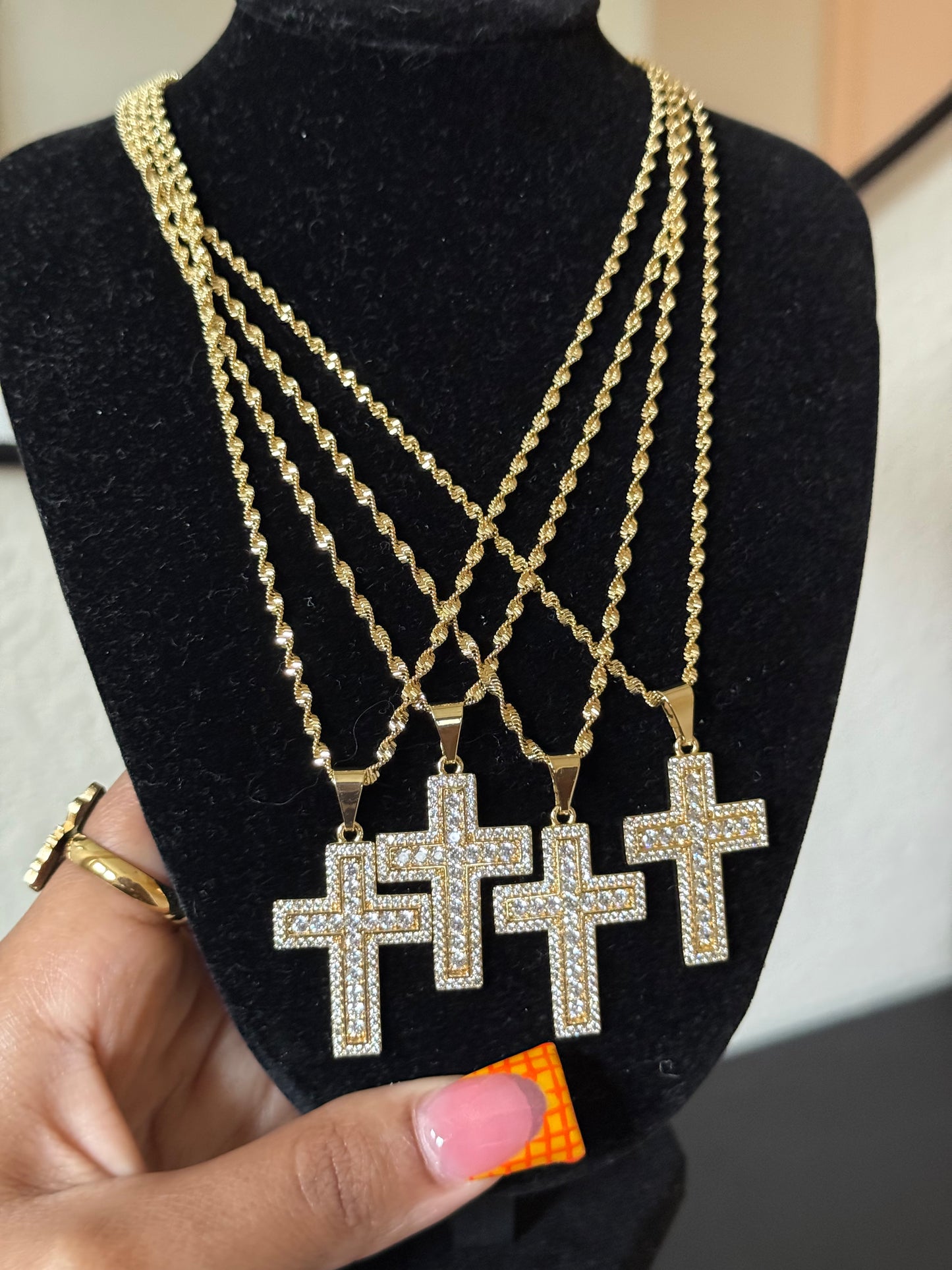 Bling Out Cross Necklace