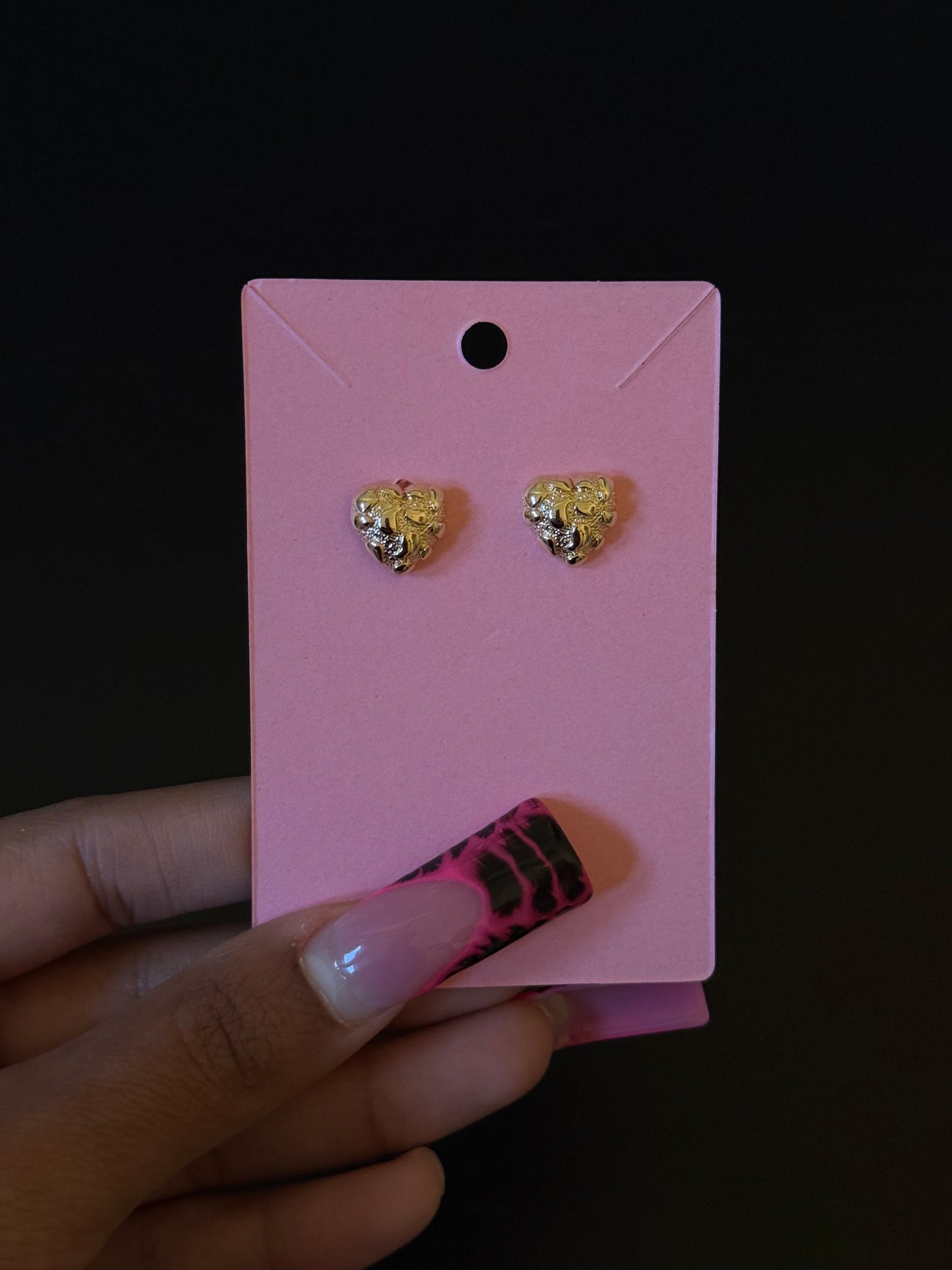 Heart Gold Studs