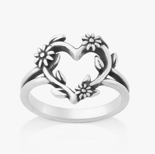 Heart Flower Ring